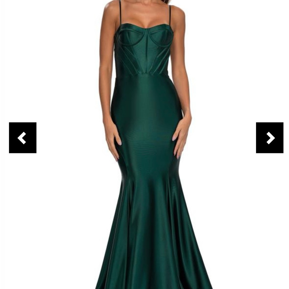 La Femme Emerald Green Gown #32555